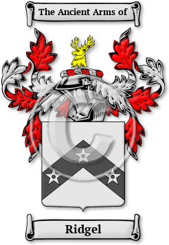 Ridgel Family Crest Download (jpg) Legacy Series - 150 DPI