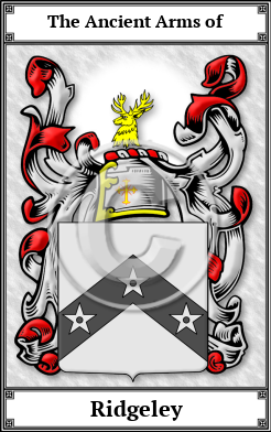 Ridgeley Family Crest Download (JPG)  Book Plated - 150 DPI