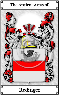 Redinger Family Crest Download (JPG) Book Plated - 600 DPI