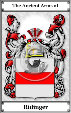 Ridinger Family Crest Download (JPG) Book Plated - 600 DPI