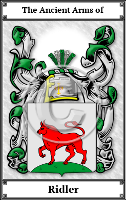 Ridler Family Crest Download (JPG) Book Plated - 600 DPI