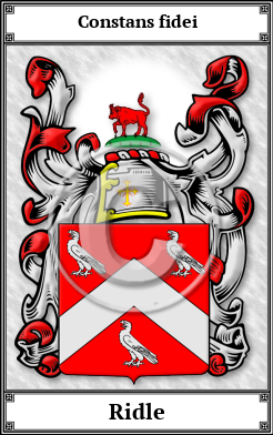Ridle Family Crest Download (JPG)  Book Plated - 150 DPI