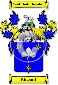 Rideout Family Crest Download (jpg) Legacy Series - 150 DPI