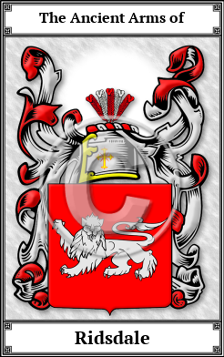 Ridsdale Family Crest Download (JPG) Book Plated - 600 DPI
