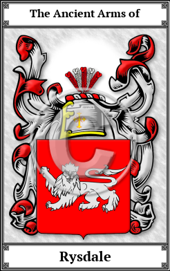 Rysdale Family Crest Download (JPG)  Book Plated - 150 DPI