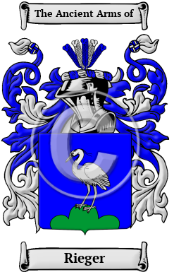 Rieger Family Crest Download (JPG) Heritage Series - 600 DPI
