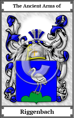 Riggenbach Family Crest Download (JPG)  Book Plated - 150 DPI