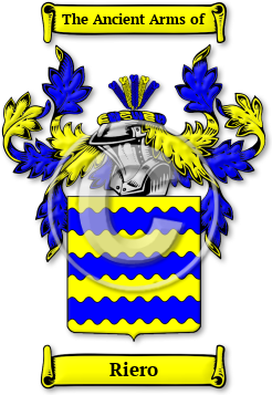 Riero Family Crest Download (jpg) Legacy Series - 150 DPI