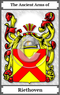 Riethoven Family Crest Download (JPG)  Book Plated - 150 DPI