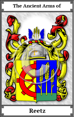 Reetz Family Crest Download (JPG) Book Plated - 600 DPI