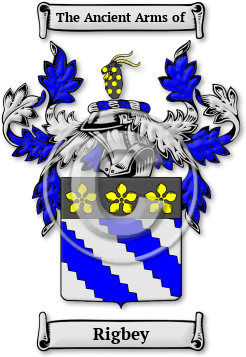 Rigbey Family Crest Download (jpg) Legacy Series - 150 DPI
