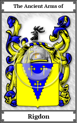 Rigdon Family Crest Download (JPG)  Book Plated - 150 DPI