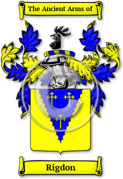 Rigdon Family Crest Download (jpg) Legacy Series - 150 DPI