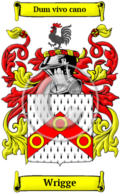 Wrigge Family Crest/Coat of Arms