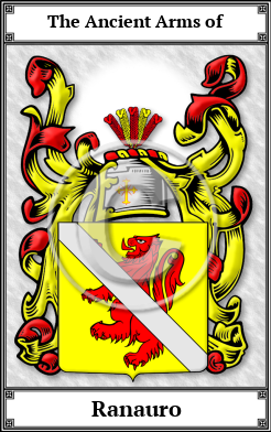 Ranauro Family Crest Download (JPG)  Book Plated - 150 DPI