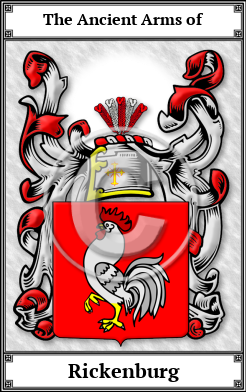 Rickenburg Family Crest Download (JPG) Book Plated - 600 DPI