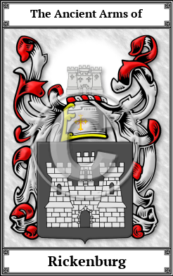 Rickenburg Family Crest Download (JPG)  Book Plated - 150 DPI