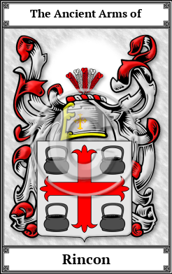 Rincon Family Crest Download (JPG)  Book Plated - 150 DPI