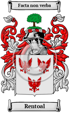 Rentoal Family Crest/Coat of Arms
