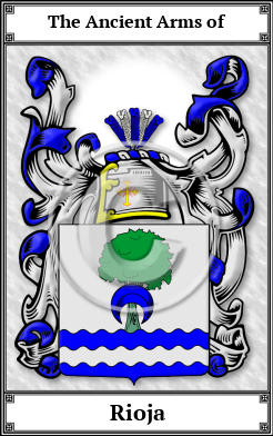 Rioja Family Crest Download (JPG)  Book Plated - 150 DPI