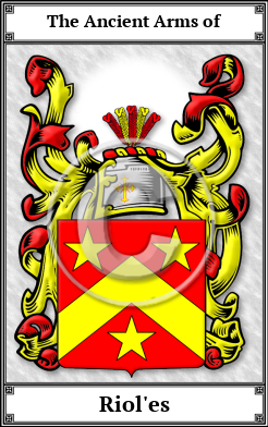 Riol'es Family Crest Download (JPG)  Book Plated - 150 DPI