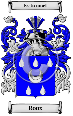 Roux Family Crest Download (JPG) Heritage Series - 600 DPI