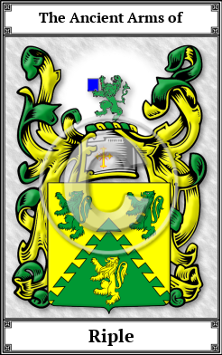 Riple Family Crest Download (JPG) Book Plated - 600 DPI