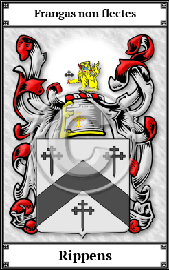 Rippens Family Crest Download (JPG)  Book Plated - 150 DPI