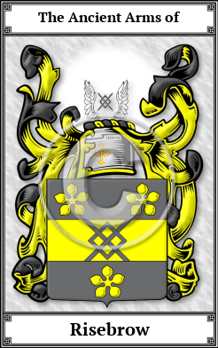 Risebrow Family Crest Download (JPG) Book Plated - 600 DPI