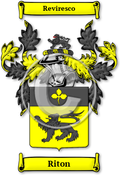 Riton Family Crest Download (jpg) Legacy Series - 150 DPI