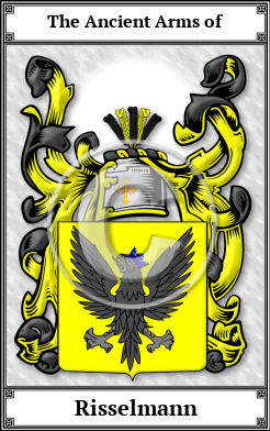 Risselmann Family Crest Download (JPG)  Book Plated - 150 DPI