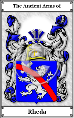 Rheda Family Crest Download (JPG)  Book Plated - 150 DPI