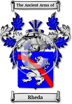 Rheda Family Crest Download (jpg) Legacy Series - 150 DPI