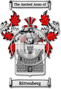 Rittenberg Family Crest Download (jpg) Legacy Series - 150 DPI