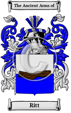 Ritt Family Crest Download (JPG) Heritage Series - 600 DPI