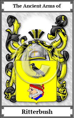 Ritterbush Family Crest Download (JPG) Book Plated - 600 DPI