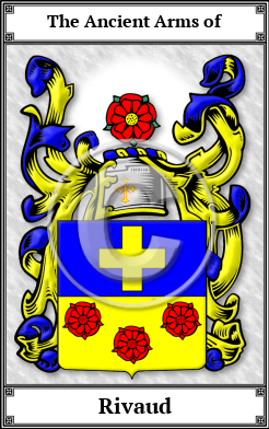 Rivaud Family Crest Download (JPG)  Book Plated - 150 DPI