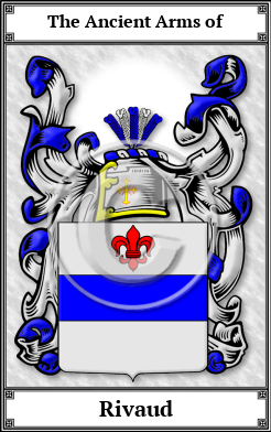 Rivaud Family Crest Download (JPG)  Book Plated - 150 DPI
