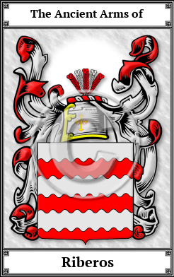 Riberos Family Crest Download (JPG)  Book Plated - 150 DPI