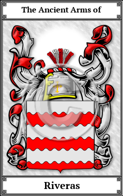 Riveras Family Crest Download (JPG)  Book Plated - 150 DPI