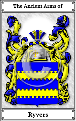 Ryvers Family Crest Download (JPG) Book Plated - 600 DPI