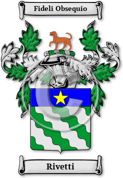 Rivetti Family Crest Download (JPG) Legacy Series - 600 DPI