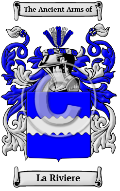 La Riviere Family Crest/Coat of Arms