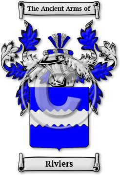 Riviers Family Crest Download (jpg) Legacy Series - 150 DPI