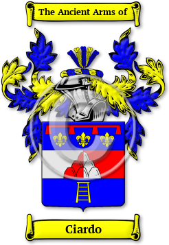 Ciardo Family Crest Download (JPG) Legacy Series - 600 DPI