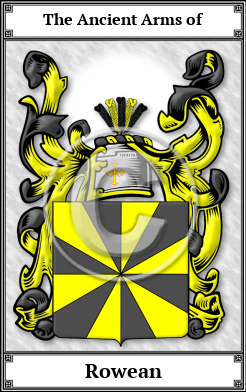 Rowean Family Crest Download (JPG)  Book Plated - 150 DPI
