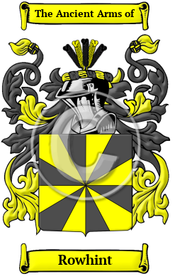 Rowhint Family Crest/Coat of Arms