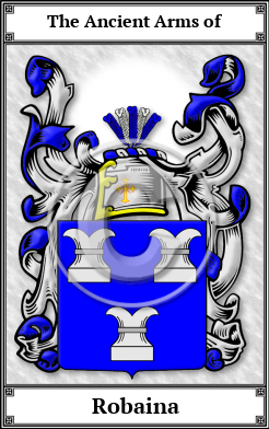 Robaina Family Crest Download (JPG)  Book Plated - 150 DPI