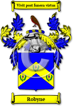 Robyne Family Crest Download (jpg) Legacy Series - 150 DPI