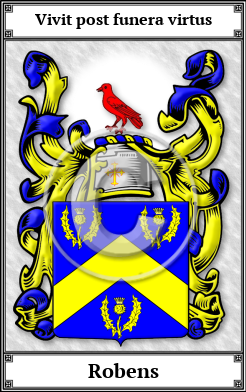 Robens Family Crest Download (JPG) Book Plated - 600 DPI